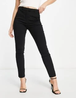 Mango Tailored Slim Leg Trousers In Black For Women -Mango Sales 203821613 1 black 1