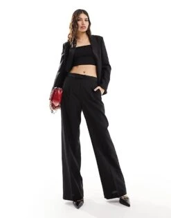 Mango Tuxe Tailored Trousers In Black For Women
