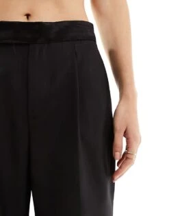 Mango Tuxe Tailored Trousers In Black For Women -Mango Sales 205718186 3