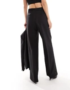 Mango Tuxe Tailored Trousers In Black For Women -Mango Sales 205718186 4