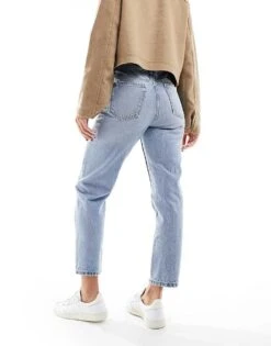 Mango Mom Jeans In Light Blue For Women 8 Mango Mom Jeans In Light Blue For Women -Mango Sales 205866155 3