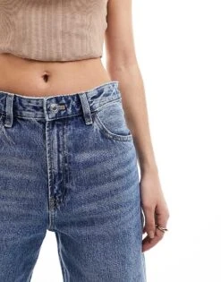 Mango Straight Leg Oversized Jeans In Light Blue For Women -Mango Sales 205866291 4