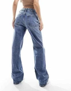 Mango Straight Leg Oversized Jeans In Light Blue For Women -Mango Sales 205866291 5