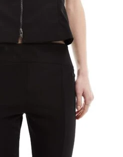 Mango Tailored Capri Trousers In Black For Women Grey -Mango Sales 206067577 5