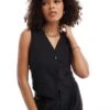 Mango Co-ord Dad Waistcoat In Black For Women