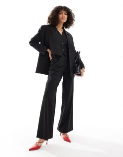 Mango Co-ord Dad Waistcoat In Black For Women 8 Mango Co-ord Dad Waistcoat In Black For Women -Mango Sales 206108276 4