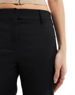 Mango Slim Longline Tailored Trousers In Black For Women -Mango Sales 206108368 3