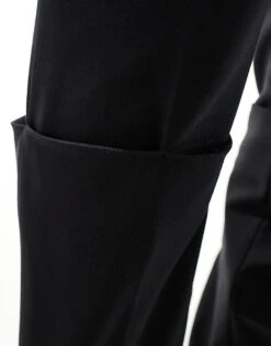 Mango Slim Longline Tailored Trousers In Black For Women -Mango Sales 206108368 5