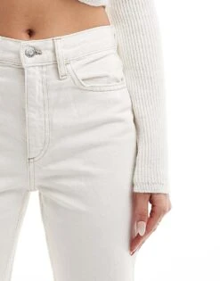 Mango Straight Leg Jeans In Off White For Women -Mango Sales 206108867 4