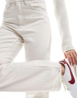 Mango Straight Leg Jeans In Off White For Women -Mango Sales 206108867 5