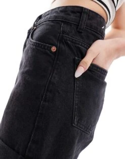 Mango Turn Up Mom Shorts In Black For Women -Mango Sales 206146318 4