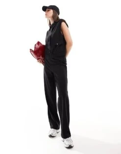 Mango Co-ord Utility Waistcoat And Straight Leg Trousers Set In Black -Mango Sales 206319383 1 black