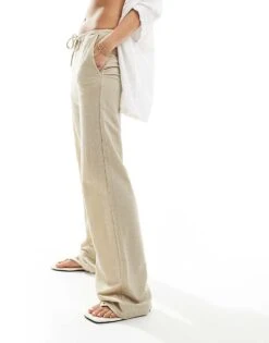 Mango Lightweight Slouchy Trouser In Tan For Women -Mango Sales 206319503 4
