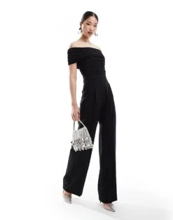 Mango Bardot Jumpsuit In Black For Women -Mango Sales 206319761 1 black 1