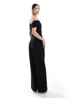 Mango Bardot Jumpsuit In Black For Women -Mango Sales 206319761 3