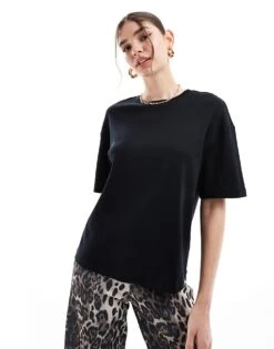 Mango Premium Oversized T-shirt In Black For Women -Mango Sales 206319811 1 black 1