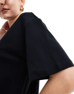 Mango Premium Oversized T-shirt In Black For Women -Mango Sales 206319811 3