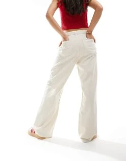 Mango Adjustable Waist Straight Leg Jeans In White For Women -Mango Sales 206322573 5