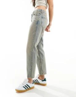 Mango Mom Jean In Vintage Blue Wash For Women