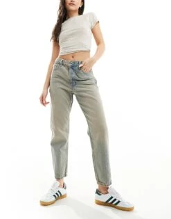 Mango Mom Jean In Vintage Blue Wash For Women -Mango Sales 206322676 4