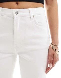 Mango Slim Crop Jean In Light Blue For Women -Mango Sales 206437566 4