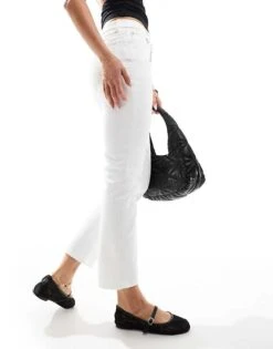 Mango Slim Crop Jean In Light Blue For Women -Mango Sales 206437566 5