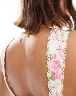 Mango Sweetheart Neck Floral Midi Dress In White For Women -Mango Sales 206563238 4