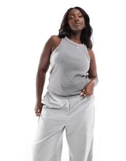 Mango Curve Washed Vest In Charcoal For Women -Mango Sales 206563402 1 charcoal 1