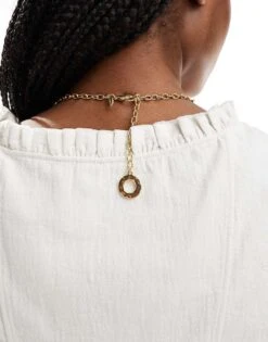 Mango Round Link Necklace In Gold For Women -Mango Sales 206564661 3