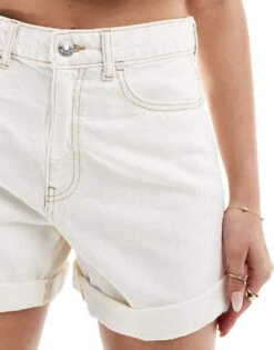 Mango Denim Mom Shorts In White For Women -Mango Sales 206567547 5