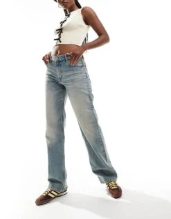 Mango Low Waist Slim Jeans In Light Blue For Women -Mango Sales 206568597 1 lightblue 1