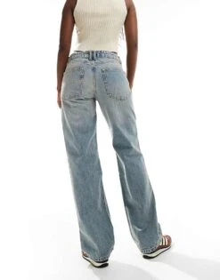 Mango Low Waist Slim Jeans In Light Blue For Women -Mango Sales 206568597 3