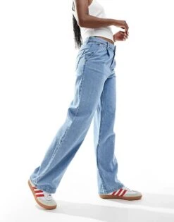 Mango Relaxed Straight Leg Jeans In Light Blue For Women -Mango Sales 206568647 1 lightblue 1