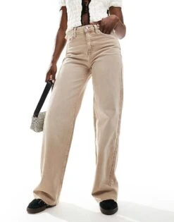 Mango Straight Leg Jeans In Washed Brown For Women -Mango Sales 206569065 1 washedbrown 1