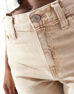 Mango Straight Leg Jeans In Washed Brown For Women -Mango Sales 206569065 5