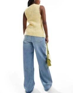 Mango Oversized Straight Leg Jeans In Light Blue For Women -Mango Sales 206569375 2