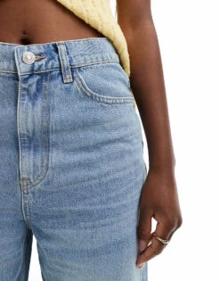 Mango Oversized Straight Leg Jeans In Light Blue For Women -Mango Sales 206569375 4