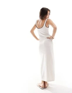 Mango Crochet Midi Dress In White For Women -Mango Sales 206658183 3