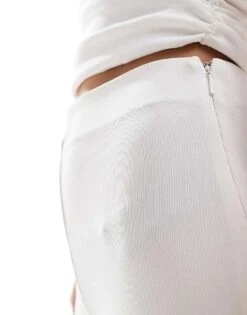 Mango Straight Leg Co-ord Trousers In White For Women -Mango Sales 206658568 5