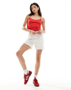 Mango Tipped Edge Vest In Red For Women -Mango Sales 206658729 1 red 1