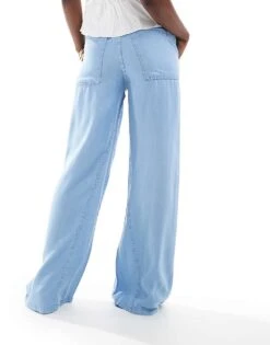 Mango Relaxed Lightweight Co-ord Denim Jeans In Light Blue For Women -Mango Sales 206688616 3