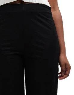 Mango Straight Leg Slouchy Tailored Trousers In Black For Women -Mango Sales 206718376 4