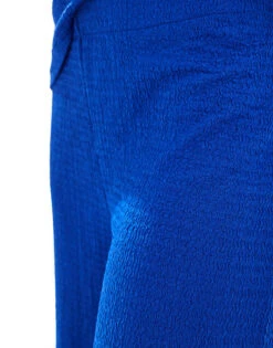 Mango Textured Straight Leg Co-ord Trousers In Bright Blue For Women -Mango Sales 206847028 3