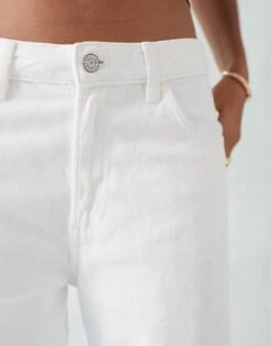 Mango Mid Rise Straight Leg Jeans In White For Women -Mango Sales 206847400 3