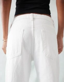 Mango Mid Rise Straight Leg Jeans In White For Women -Mango Sales 206847400 5