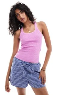 Mango Lettuce Hem Vest In Pink For Women -Mango Sales 206847515 1 pink 1