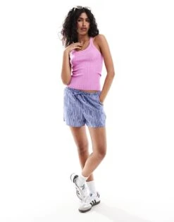 Mango Lettuce Hem Vest In Pink For Women -Mango Sales 206847515 4