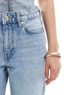 Mango Co-ord Slim Jeans In Light Blue For Women -Mango Sales 206847731 3