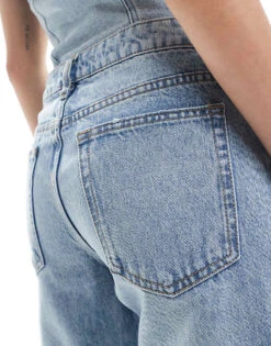 Mango Co-ord Slim Jeans In Light Blue For Women -Mango Sales 206847731 4