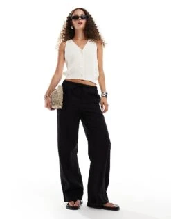 Mango Sleeveless Knitted Cardigan In Light Beige For Women -Mango Sales 206847841 4